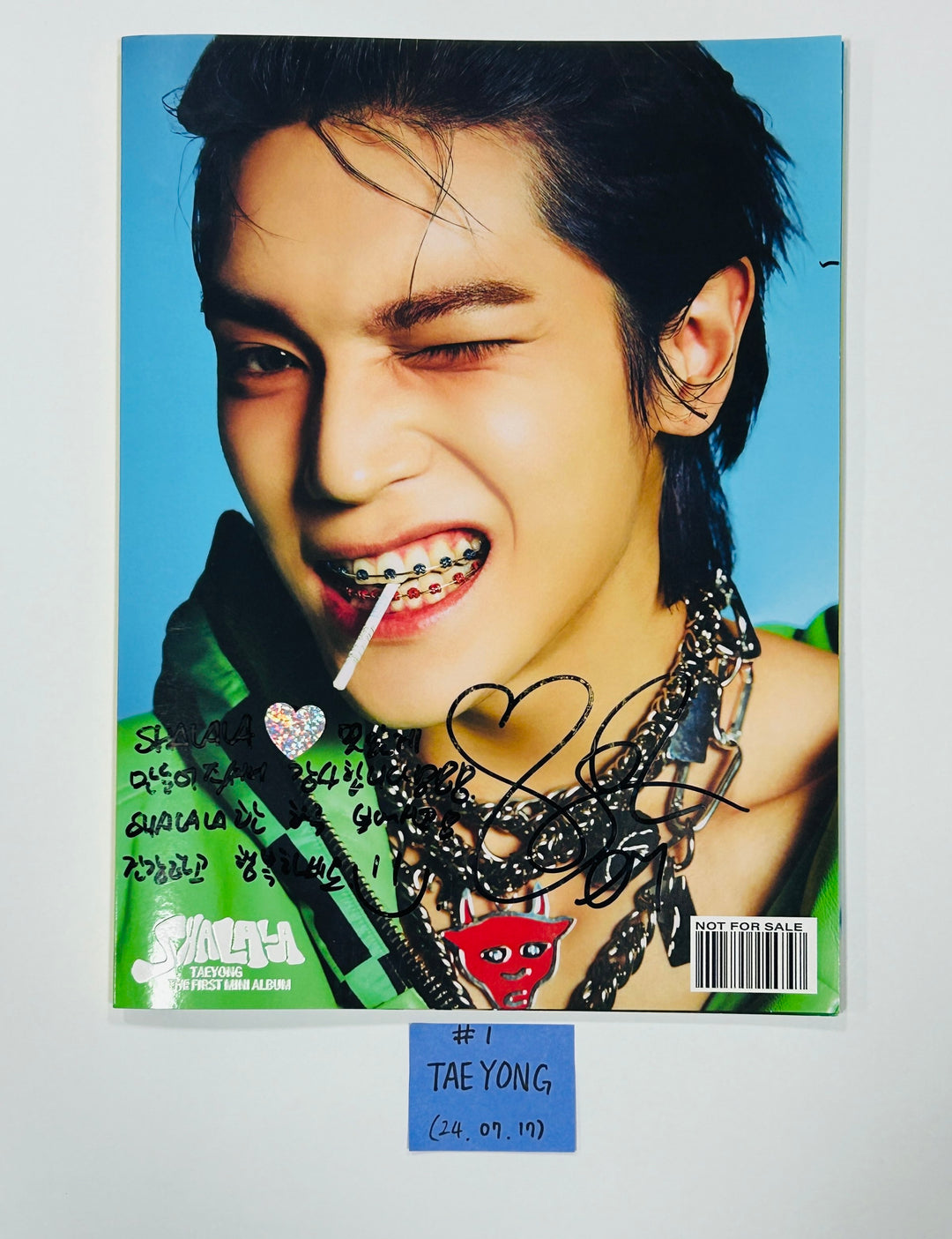 TAEYONG "SHALALA" - Hand Autographed(Signed) Promo Album [24.7.17] - HALLYUSUPERSTORE