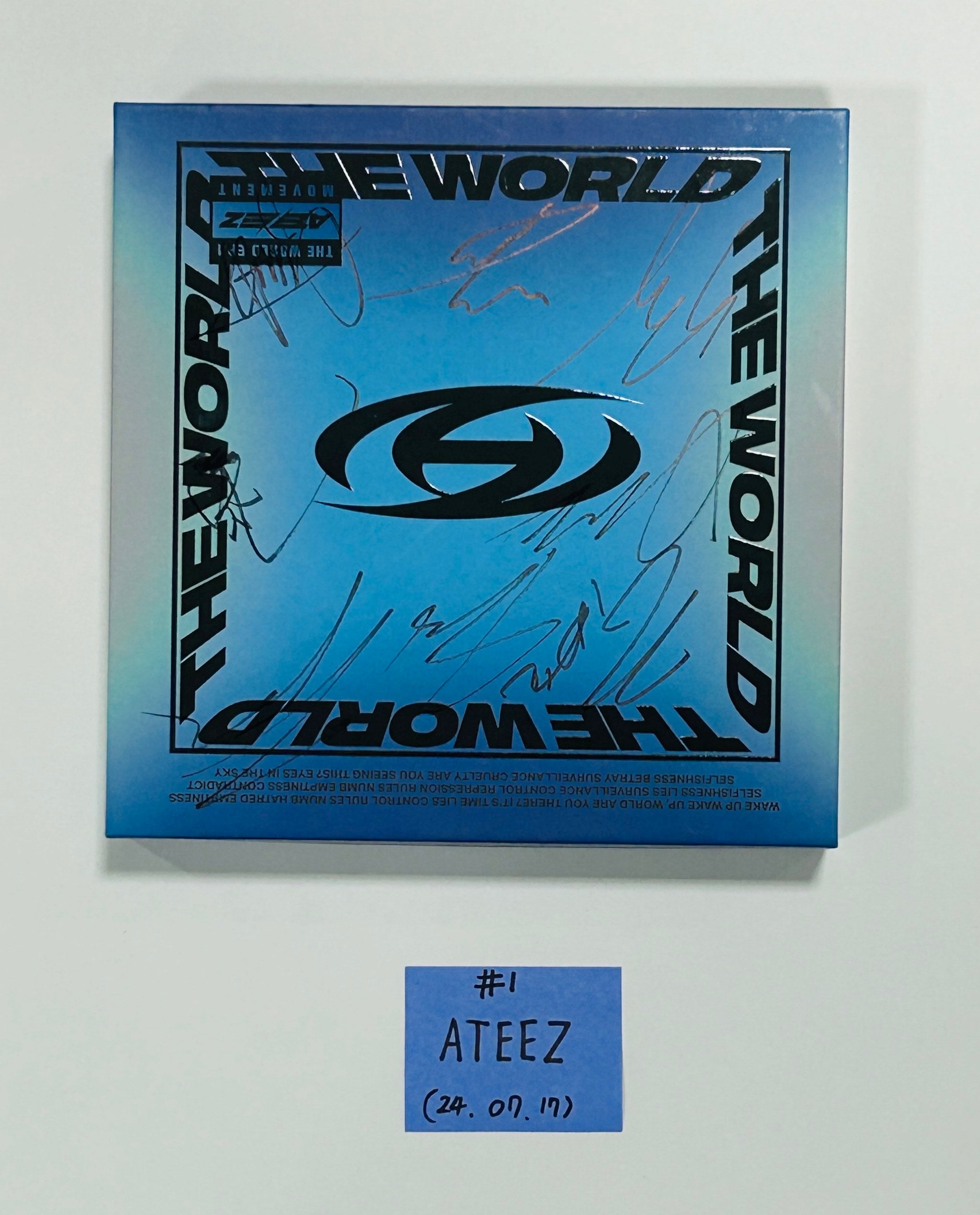 ATEEZ - Hand Autographed(Signed) Promo Album [24.7.17 ATEEZ - Hand Autographed(Signed) Promo Album [24.7.17