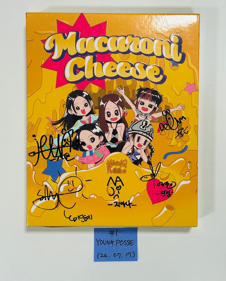 YOUNG POSSE "MACARONI CHEESE" - Hand Autographed(Signed) Promo Album [24.7.17] - HALLYUSUPERSTORE