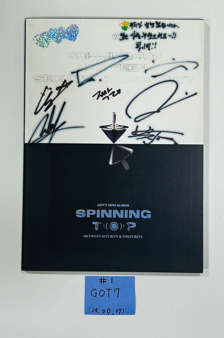 GOT7 - Hand Autographed(Signed) Promo Album [24.7.17] - HALLYUSUPERSTORE