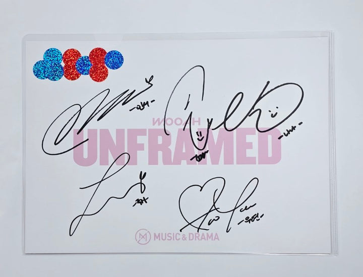 Wooah "Unframed" - Hand Autographed(Signed) Paper [24.7.17] - HALLYUSUPERSTORE