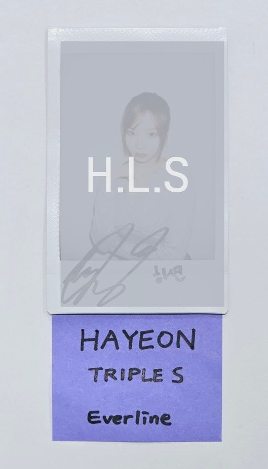 HAYEON (Of tripleS) "ASSEMBLE24" - Hand Autographed(Signed) Polaroid [24.7.18] - HALLYUSUPERSTORE