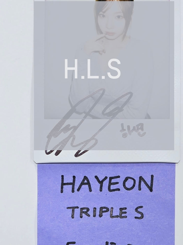 HAYEON (Of tripleS) "ASSEMBLE24" - Hand Autographed(Signed) Polaroid [24.7.18] - HALLYUSUPERSTORE