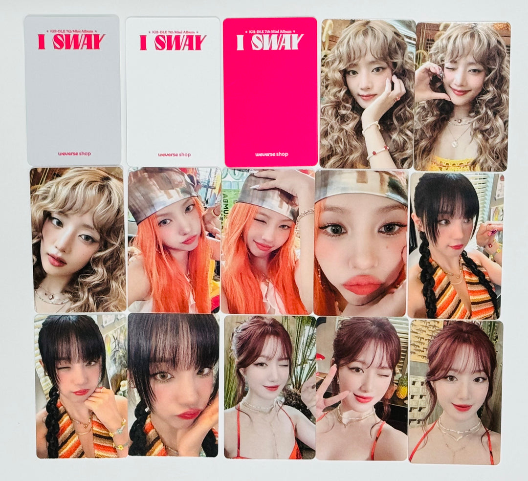 (g) I-DLE "I SWAY" - Weverse Shop Come Back Live Event Photocard [24.7.19] - HALLYUSUPERSTORE