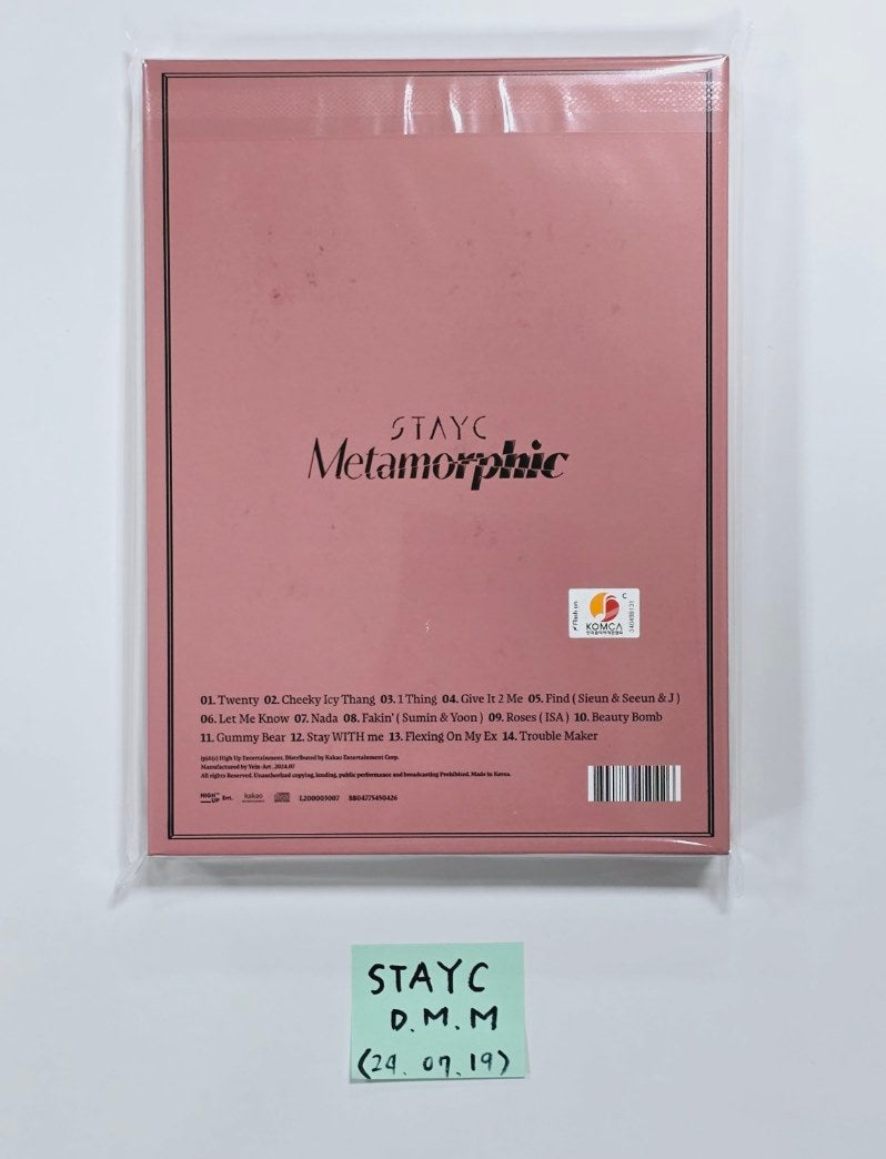 STAYC "Metamorphic"- Hand Autographed(Signed) Album [24.7.19] - HALLYUSUPERSTORE