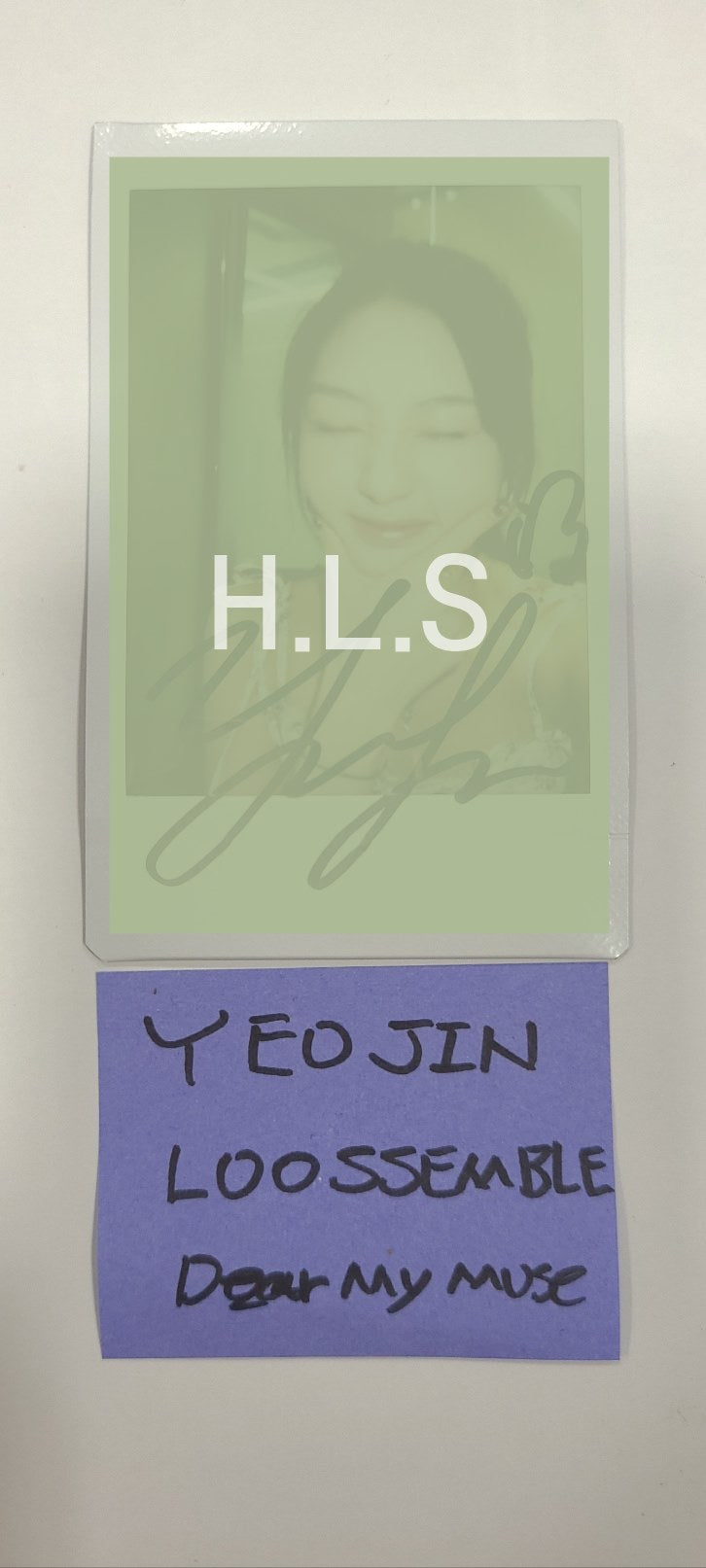 Yeojin (of Loossemble) "One of a Kind" - Hand Autographed(Signed) Polaroid [24.7.23] - HALLYUSUPERSTORE