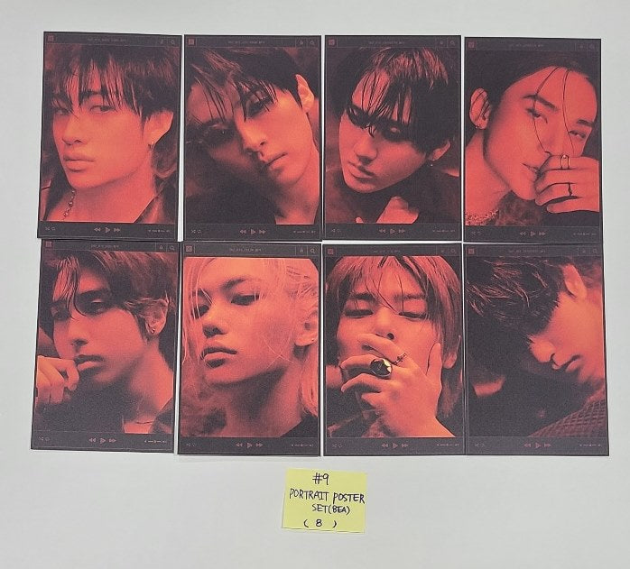 Stray Kids "ATE" - Official Photocard, PORTRAIT Poster Set (8EA), MONOCHROME Photo Receipt [ATE Ver.] [24.7.23] - HALLYUSUPERSTORE