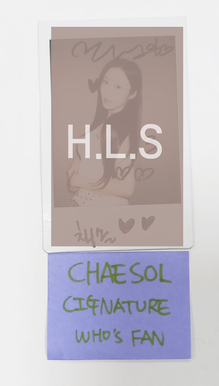 CHAESOL (Of Cignature) "Us in the Summer" - Hand Autographed(Signed) Polaroid [24.7.23] - HALLYUSUPERSTORE