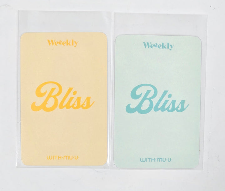 Weeekly "Bliss " - Hand Autographed(Signed) Photocard [24.7.24] - HALLYUSUPERSTORE