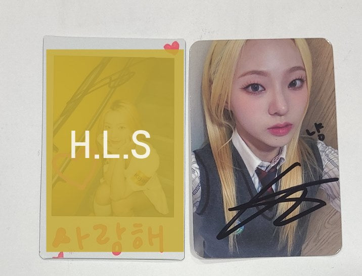 Chaerin (Of ICHILLIN) "Feelin' Hot" - Hand Autographed(Signed) Polaroid, Photocard [24.7.24] - HALLYUSUPERSTORE