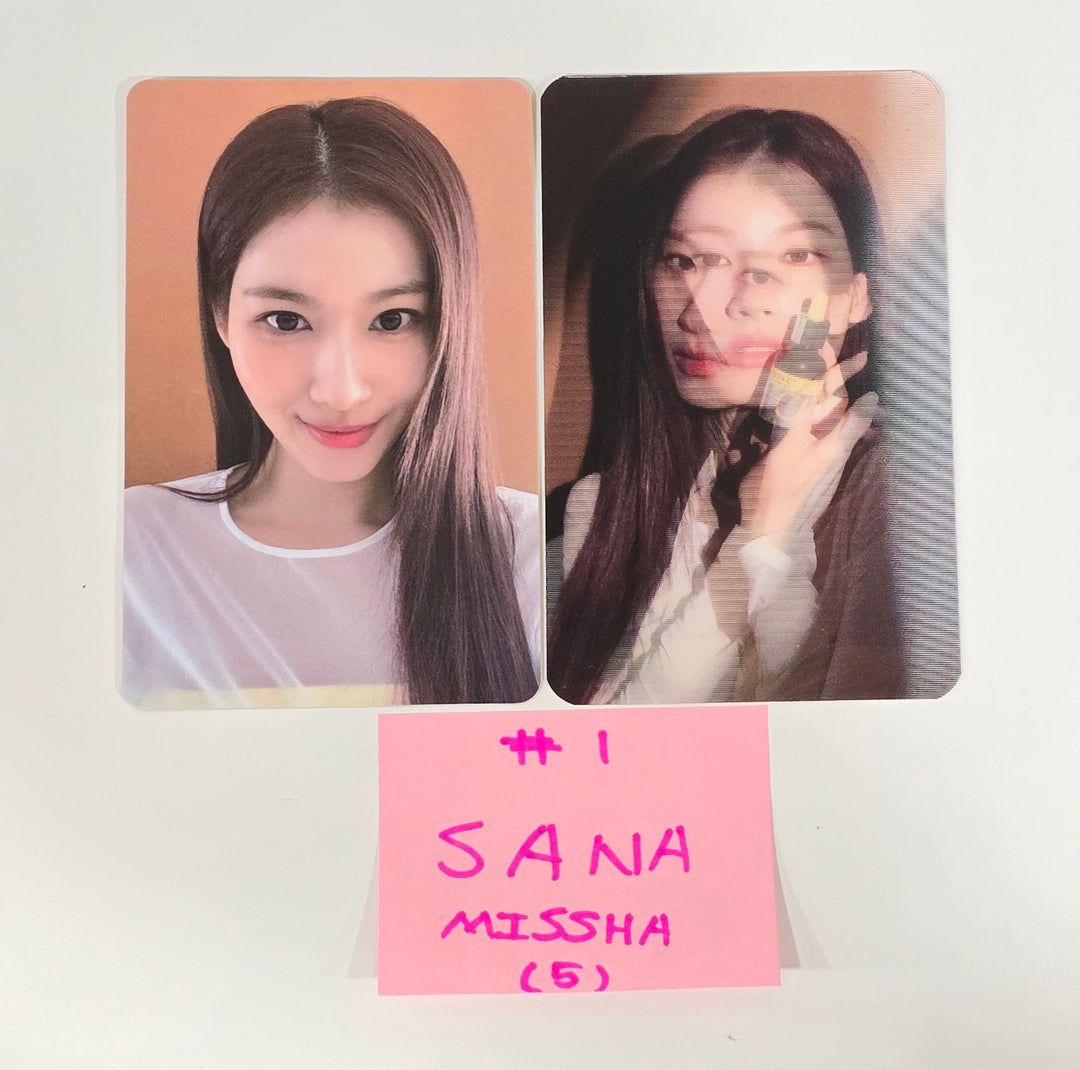 Sana (Of TWICE) - MISSHA Gift Event Photocards Set (2EA) [24.7.25] - HALLYUSUPERSTORE