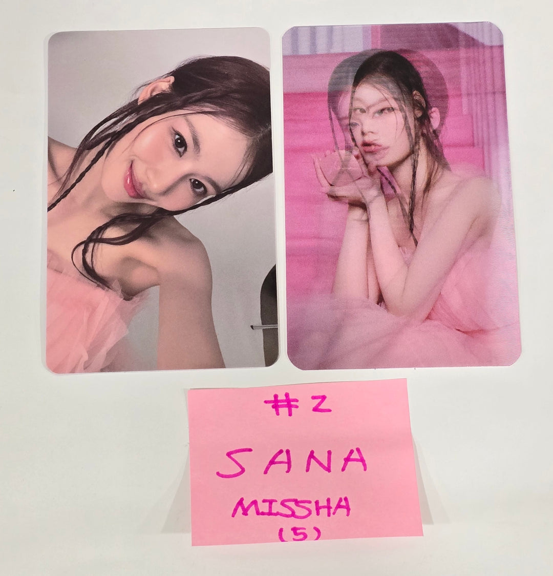 Sana (Of TWICE) - MISSHA Gift Event Photocards Set (2EA) [24.7.25] - HALLYUSUPERSTORE