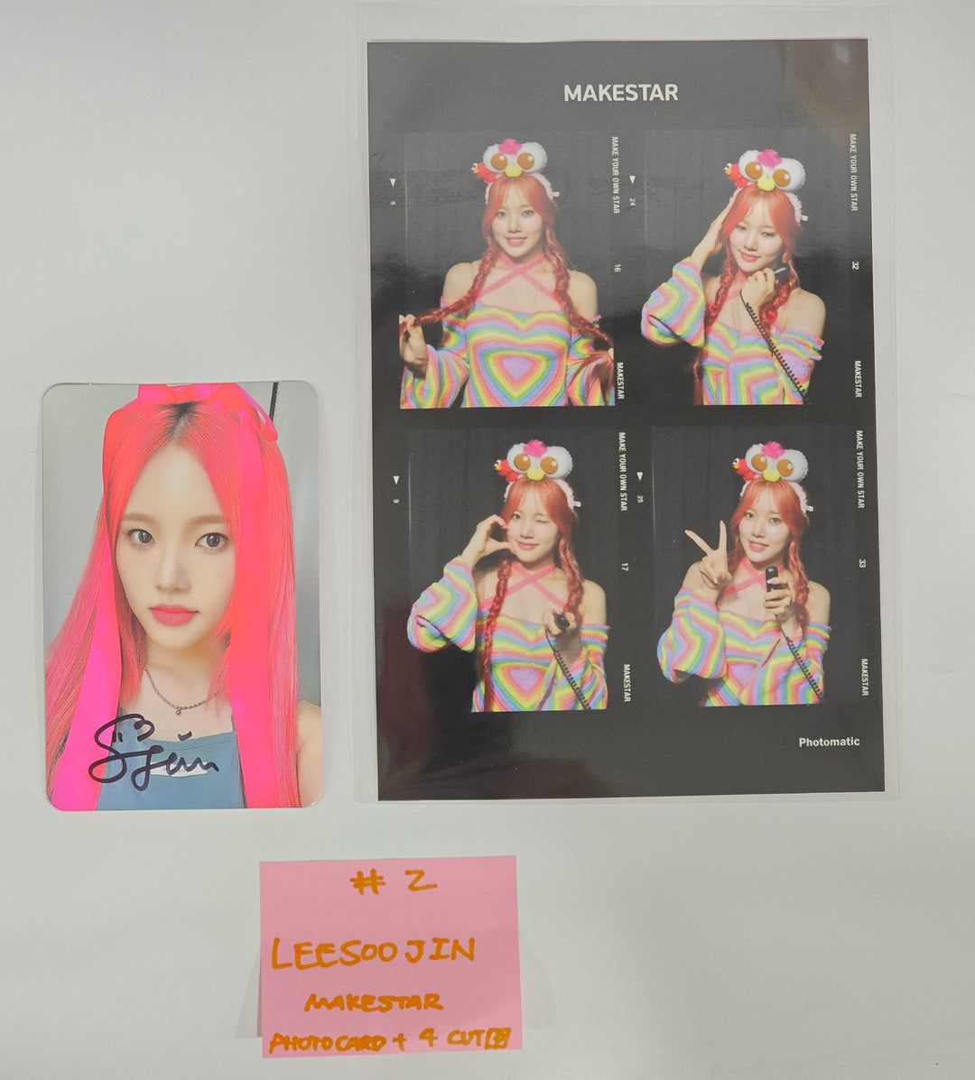 Leesoojin (Of Weeekly) "Bliss " - Hand Autographed(Signed) Polaroid, Photocard + 4 Cut Photo [24.7.25] - HALLYUSUPERSTORE