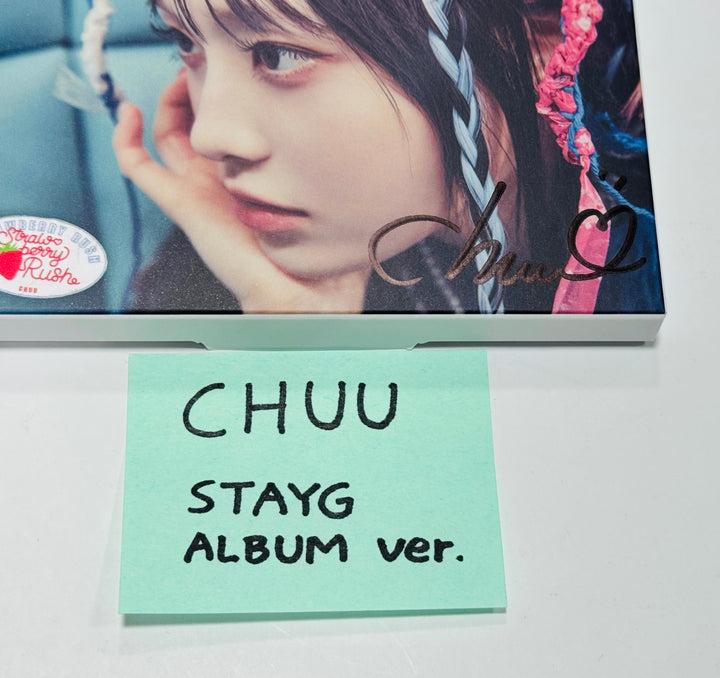 CHUU "Strawberry Rush" - Hand Autographed(Signed) Album (STAYG Album Ver.) [24.7.29] - HALLYUSUPERSTORE