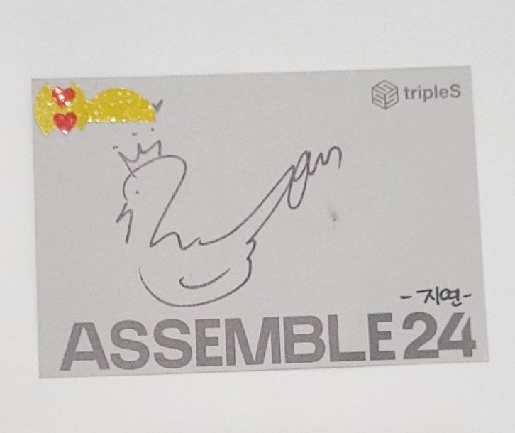 TripleS "ASSEMBLE24" - Hand Autographed(Signed) Paper [24.7.30] - HALLYUSUPERSTORE