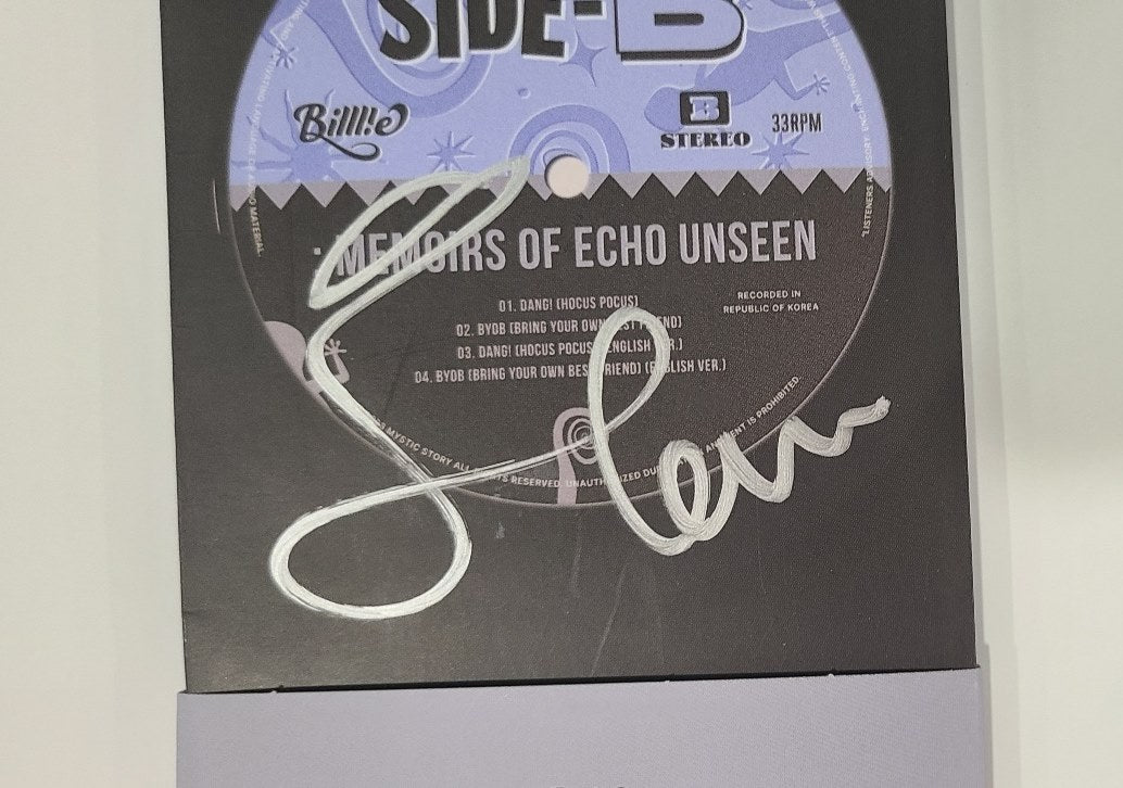 Haruna (Of Billlie) "side-B : memoirs of echo unseen" - Hand Autographed(Signed) Album [Poca Ver.] [24.7.31] - HALLYUSUPERSTORE