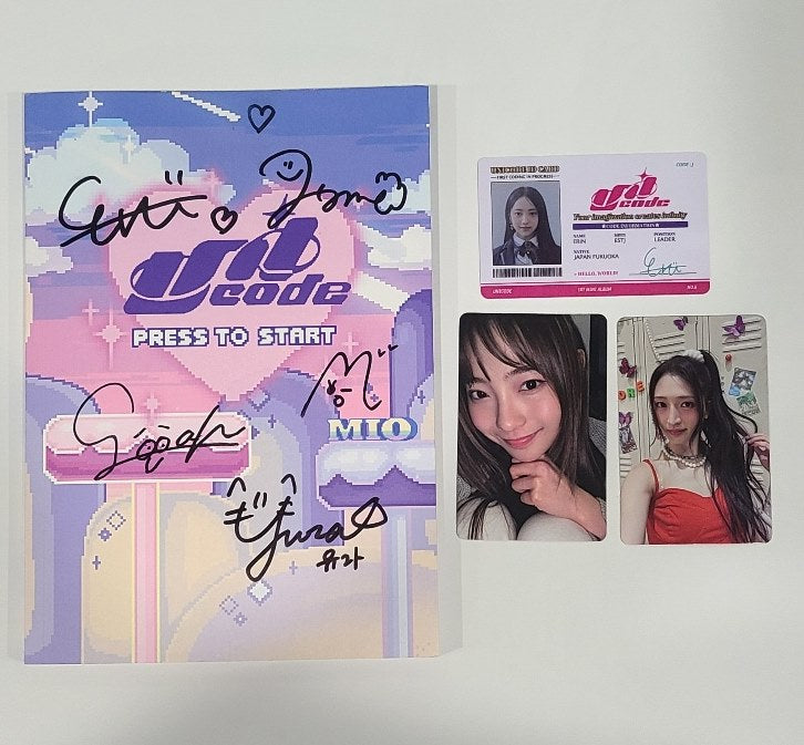 UNICODE "Hello World : Code J" - Hand Autographed(Signed) Album [24.7.31] - HALLYUSUPERSTORE