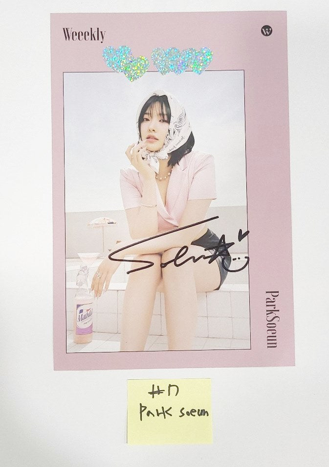 Weeekly "Bliss" - A Cut Page From Fansign Event Album [24.7.31] - HALLYUSUPERSTORE