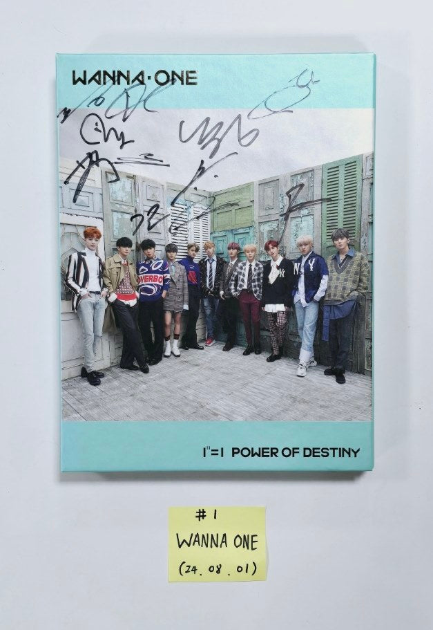 WANNA ONE - Hand Autographed(Signed) Promo Album [24.8.1] - HALLYUSUPERSTORE