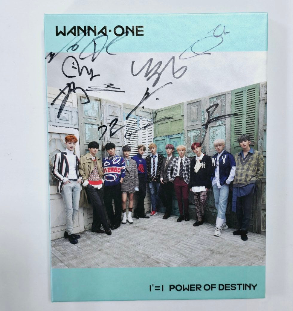 WANNA ONE - Hand Autographed(Signed) Promo Album [24.8.1] - HALLYUSUPERSTORE