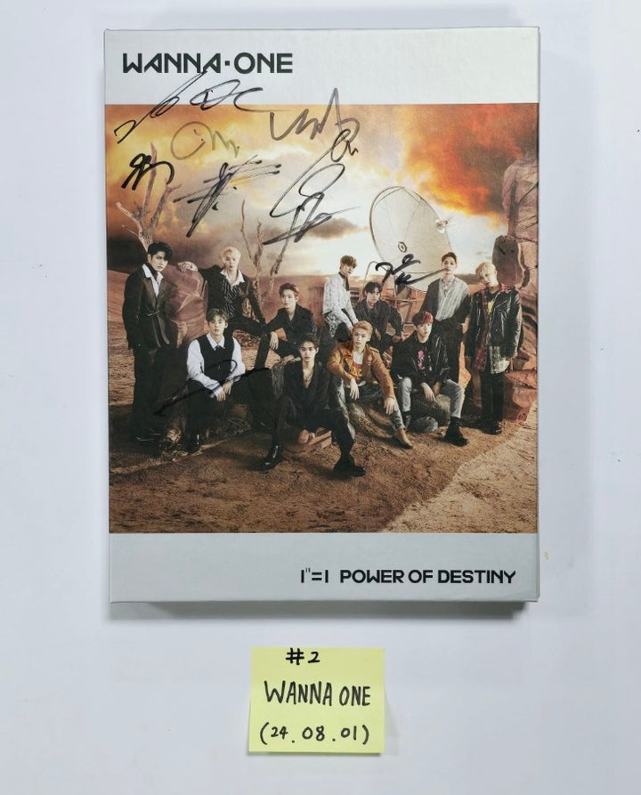 WANNA ONE - Hand Autographed(Signed) Promo Album [24.8.1] - HALLYUSUPERSTORE