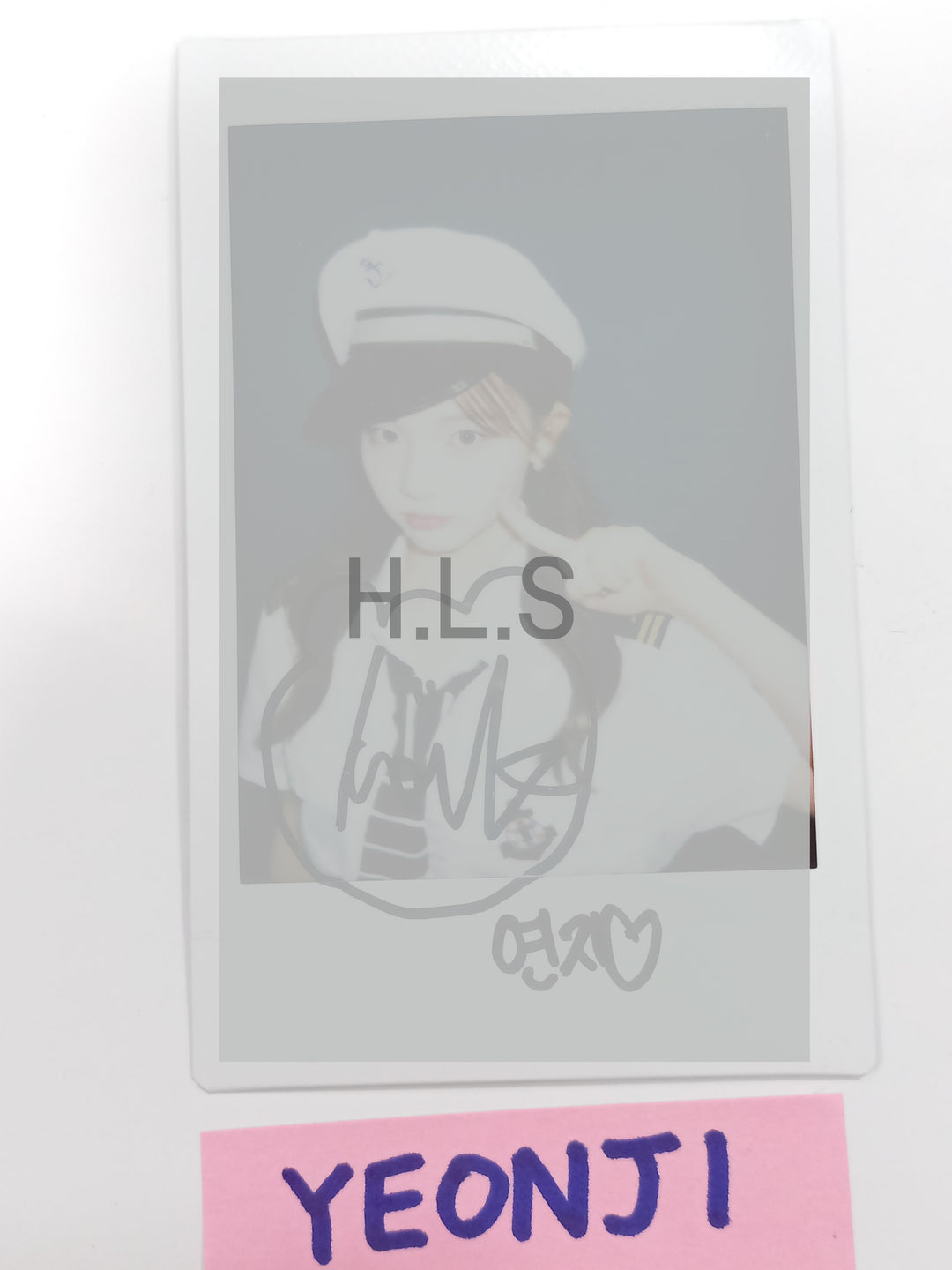 Yeon Ji (Of tripleS) "ASSEMBLE24" - Hand Autographed(Signed) Polaroid [24.8.2] - HALLYUSUPERSTORE