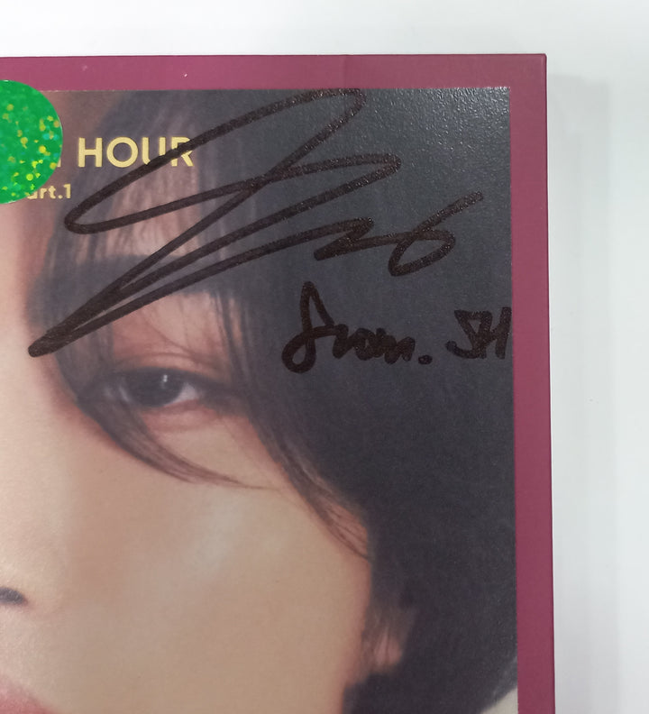 Seonghwa (Of Ateez) "GOLDEN HOUR : Part.1" - Hand Autographed(Signed) Album [24.8.2] - HALLYUSUPERSTORE