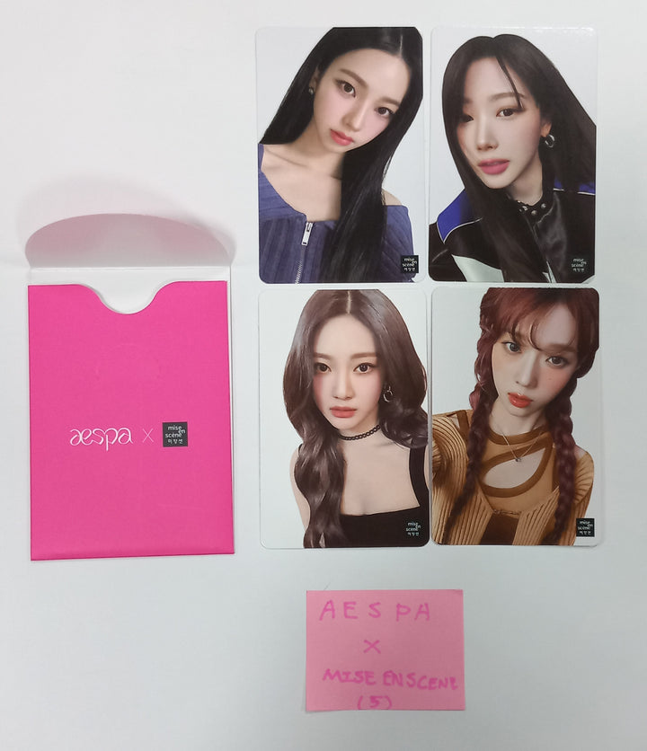 Aespa X Mise En Scene - Event Photocards Set (4EA) [24.8.2] - HALLYUSUPERSTORE