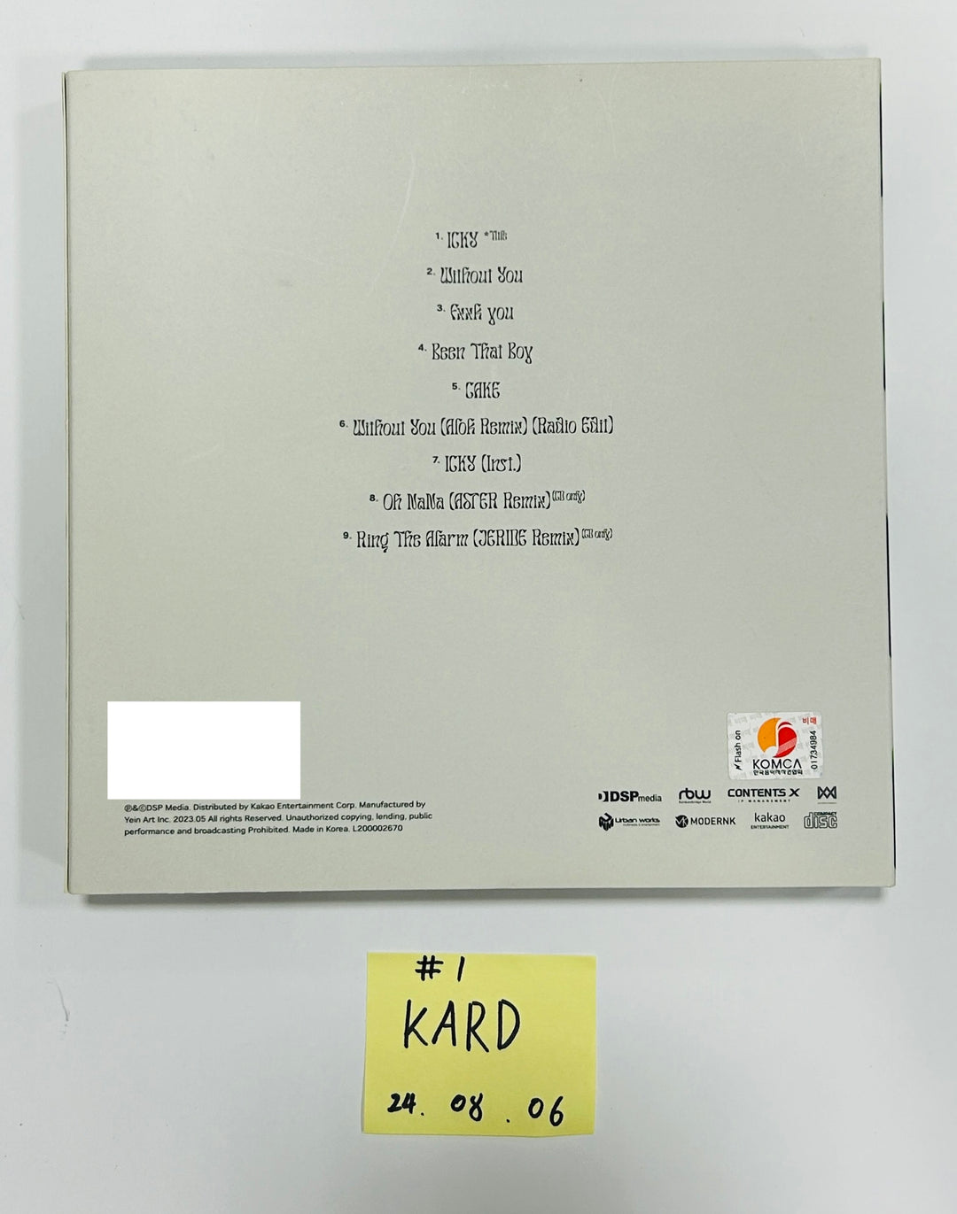 KARD - Hand Autographed(Signed) Promo Album [24.8.6] - HALLYUSUPERSTORE