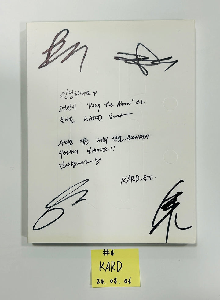 KARD - Hand Autographed(Signed) Promo Album [24.8.6] - HALLYUSUPERSTORE