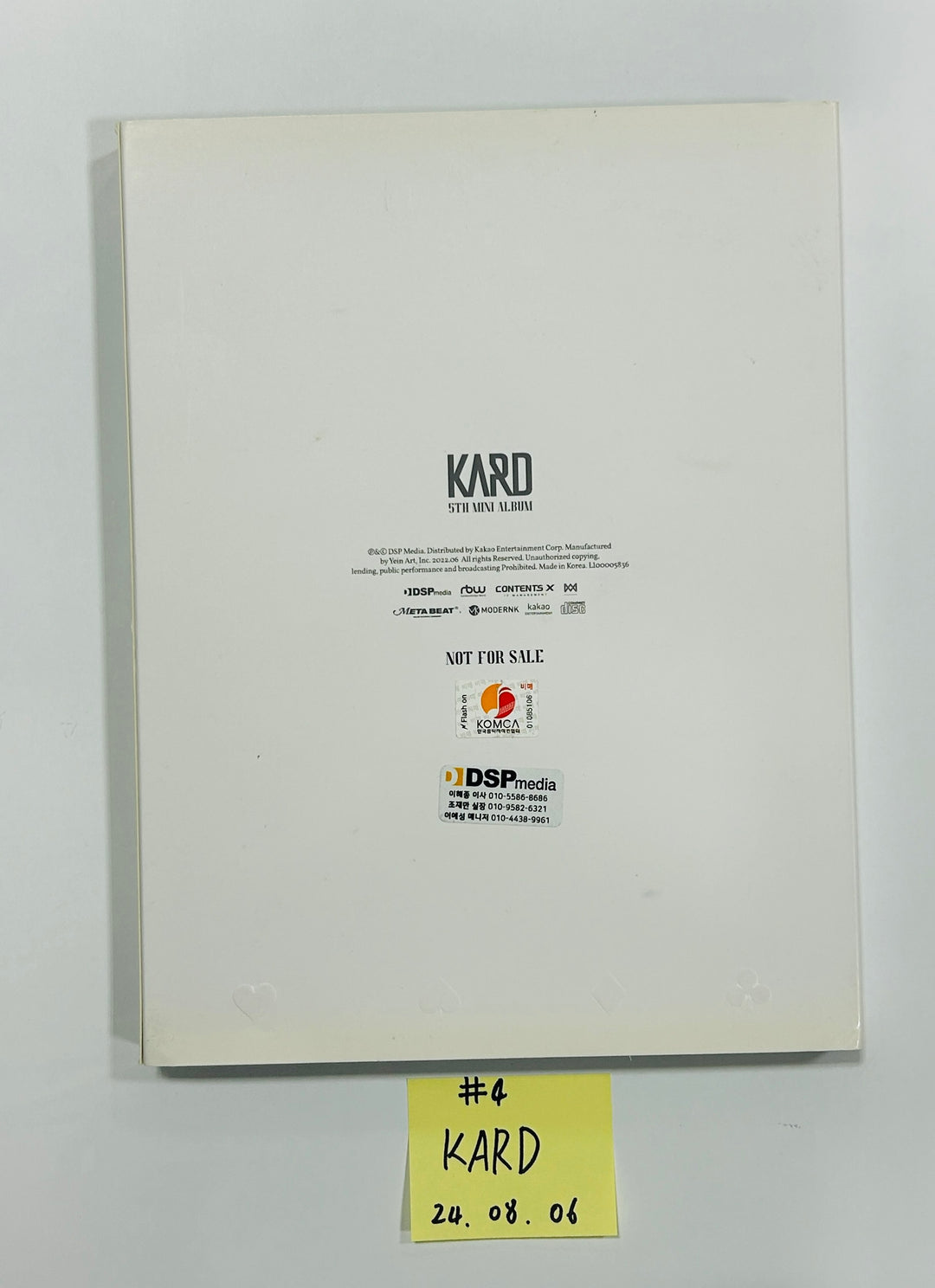 KARD - Hand Autographed(Signed) Promo Album [24.8.6] - HALLYUSUPERSTORE