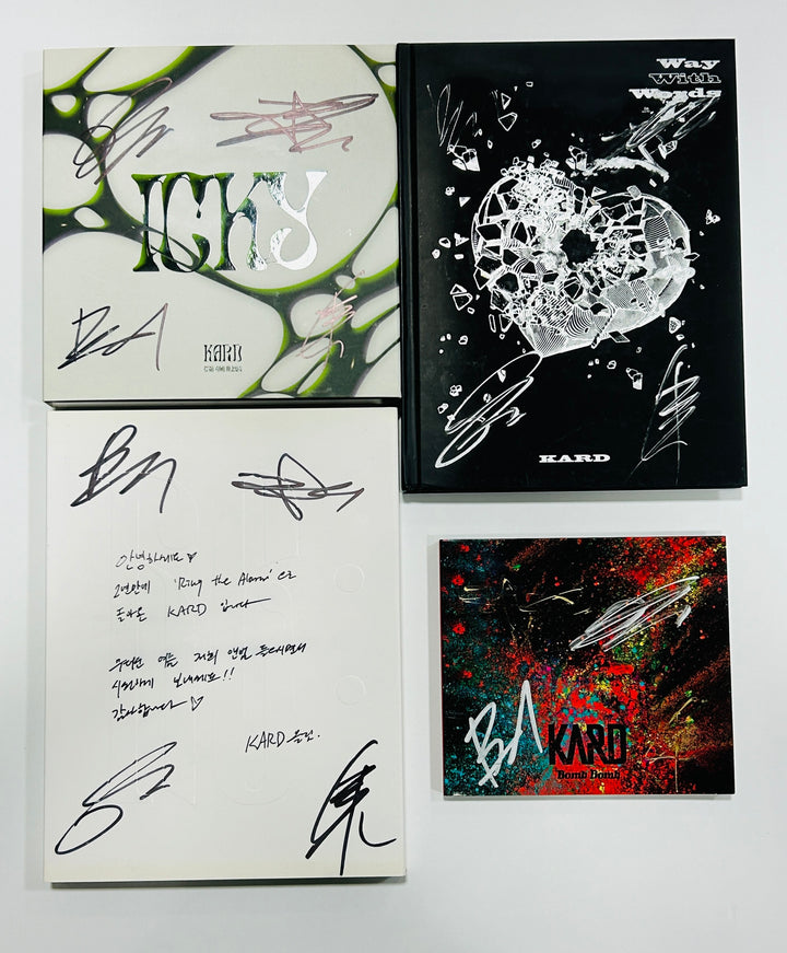 KARD - Hand Autographed(Signed) Promo Album [24.8.6] - HALLYUSUPERSTORE