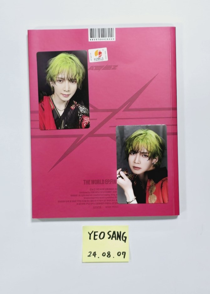 Yeosang (Of Ateez) "The World Ep.Fin : Will" - Hand Autographed(Signed) Album [24.8.7] - HALLYUSUPERSTORE