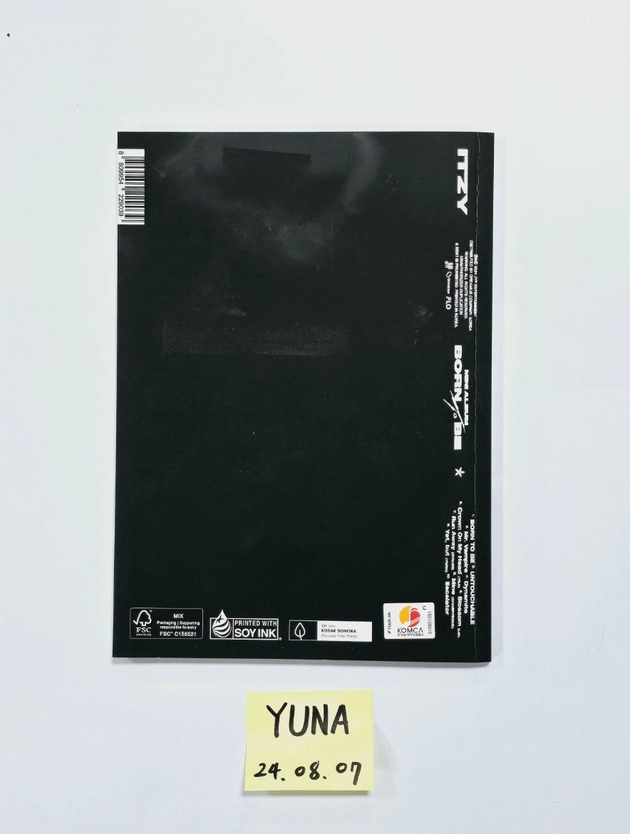 Yuna (Of Itzy) "Born To Be" - Hand Autographed(Signed) Album [24.8.7] - HALLYUSUPERSTORE