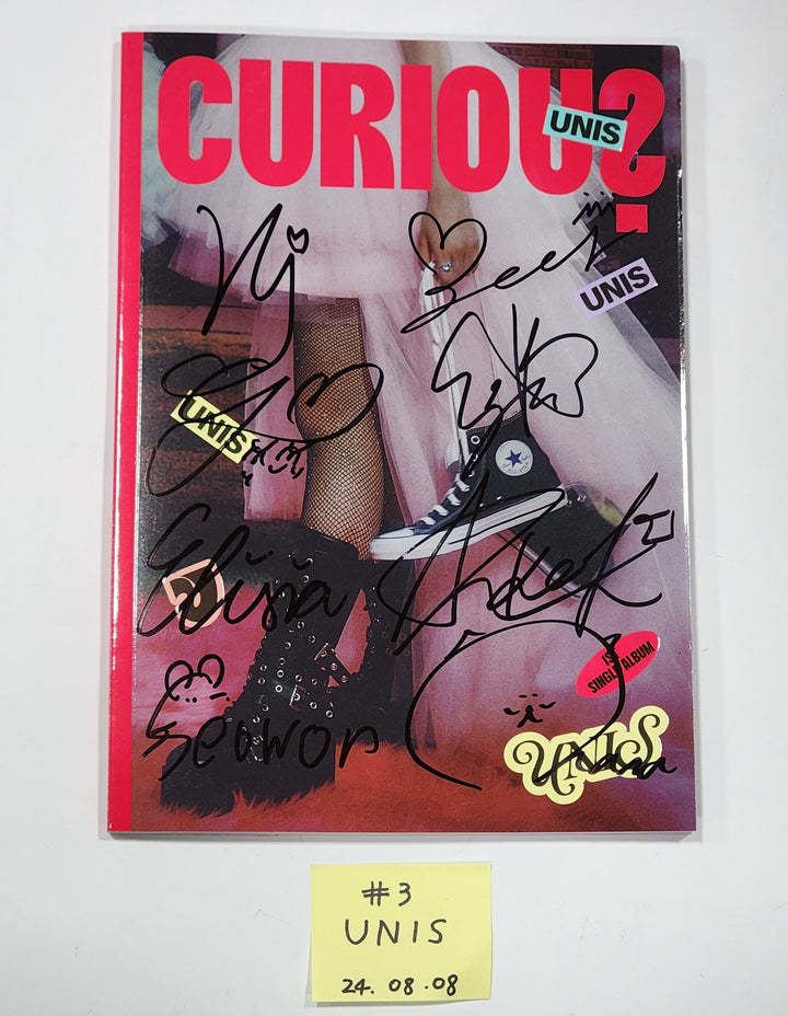 UNIS 'CURIOUS' - Hand Autographed(Signed) Promo Album [24.8.8] - HALLYUSUPERSTORE