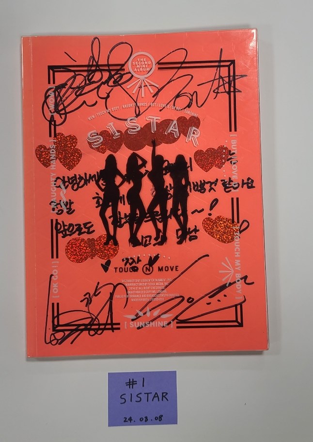 SISTAR - Hand Autographed(Signed) Promo Album [24.8.8] - HALLYUSUPERSTORE