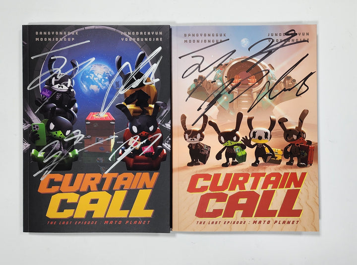 BANG&JUNG&YOO&MOON - "CURTAIN CALL" Hand Autographed(Signed) Promo Album [24.8.9] - HALLYUSUPERSTORE