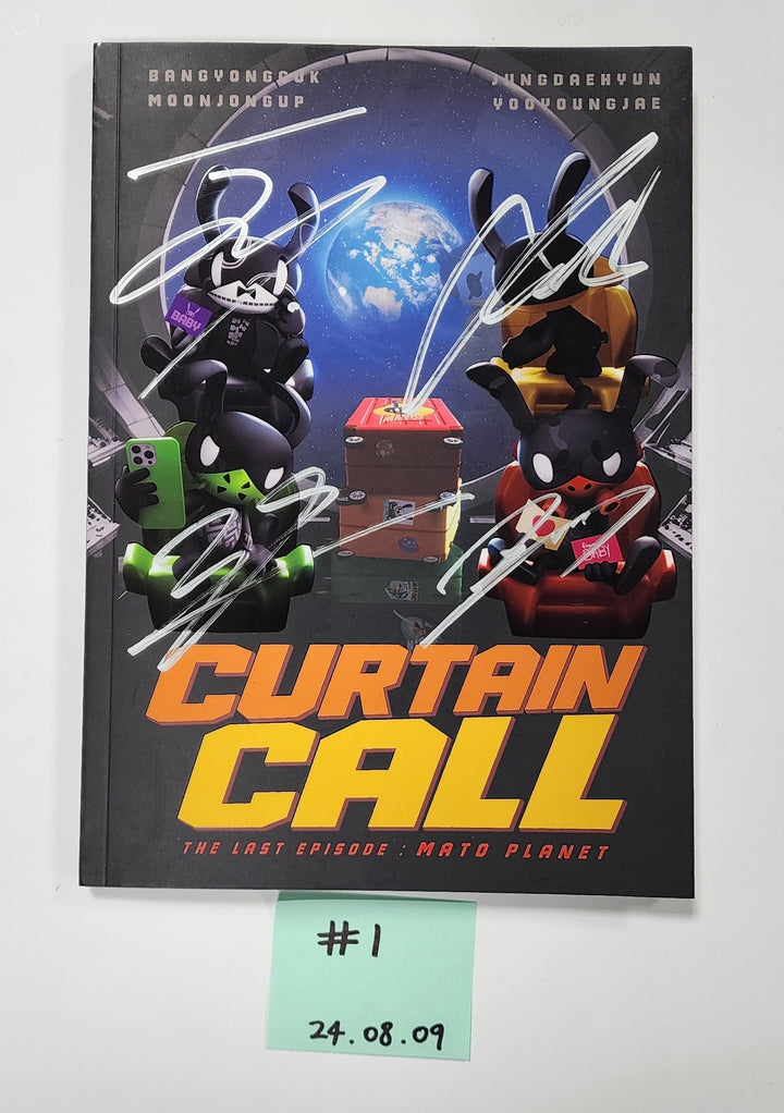 BANG&JUNG&YOO&MOON - "CURTAIN CALL" Hand Autographed(Signed) Promo Album [24.8.9] - HALLYUSUPERSTORE