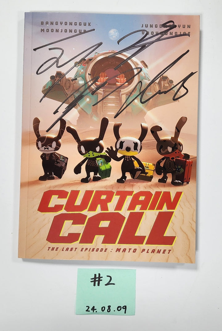 BANG&JUNG&YOO&MOON - "CURTAIN CALL" Hand Autographed(Signed) Promo Album [24.8.9] - HALLYUSUPERSTORE