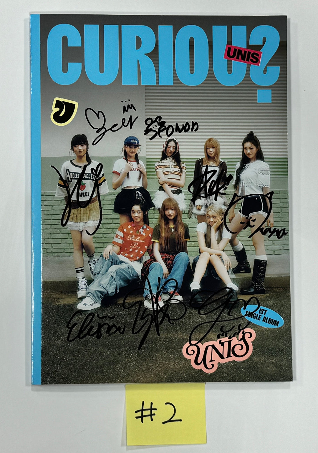 UNIS 'CURIOUS' - Hand Autographed(Signed) Promo Album [24.8.12] - HALLYUSUPERSTORE