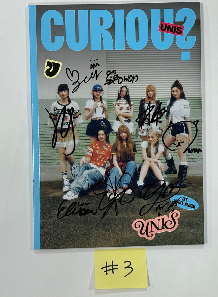 UNIS 'CURIOUS' - Hand Autographed(Signed) Promo Album [24.8.12] - HALLYUSUPERSTORE