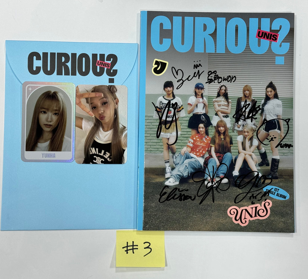 UNIS 'CURIOUS' - Hand Autographed(Signed) Promo Album [24.8.12] - HALLYUSUPERSTORE