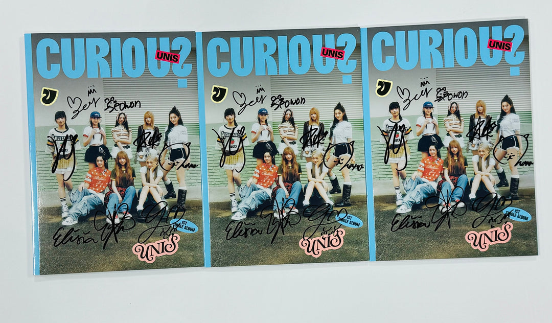 UNIS 'CURIOUS' - Hand Autographed(Signed) Promo Album [24.8.12] - HALLYUSUPERSTORE