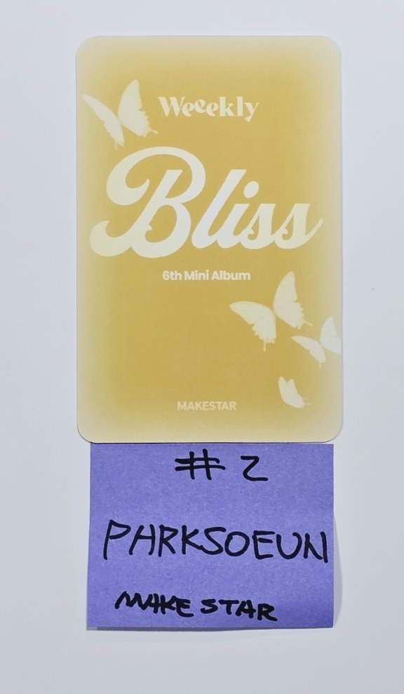 Weeekly "Bliss " - Hand Autographed(Signed) Polaroid, Photocard [24.8.13]