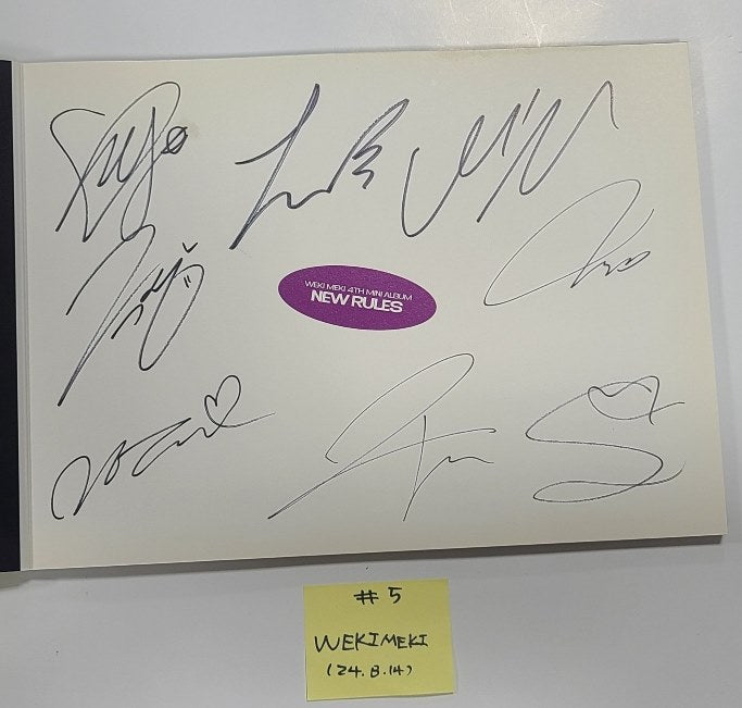 Weki Meki - Hand Autographed(Signed) Promo Album [24.8.14] - HALLYUSUPERSTORE