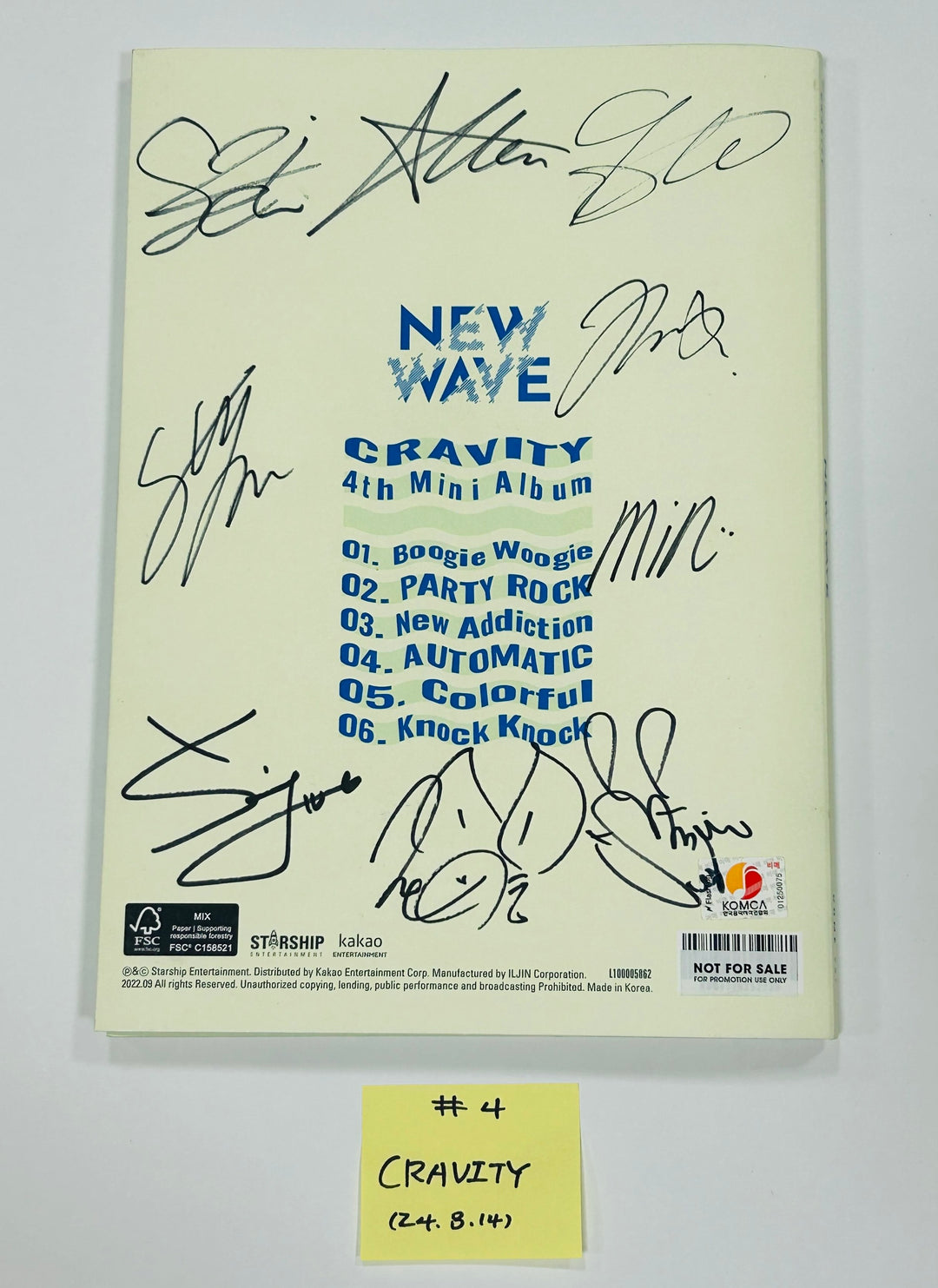 Cravity - Hand Autographed(Signed) Promo Album [24.8.14 ...