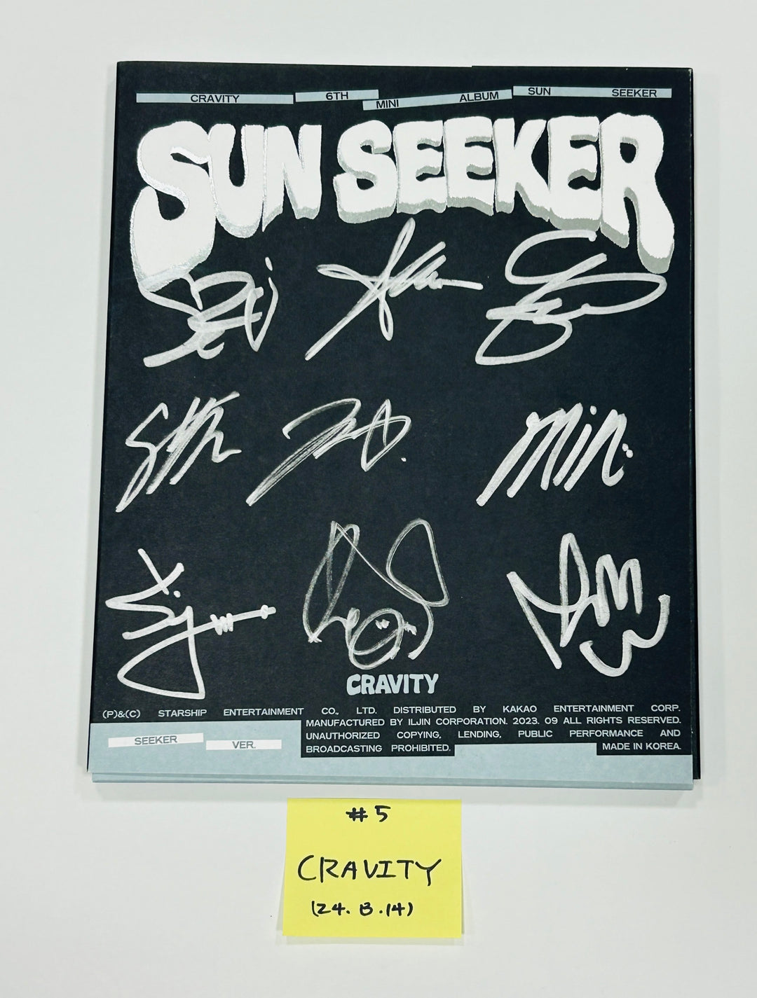 Cravity - Hand Autographed(Signed) Promo Album [24.8.14] - HALLYUSUPERSTORE