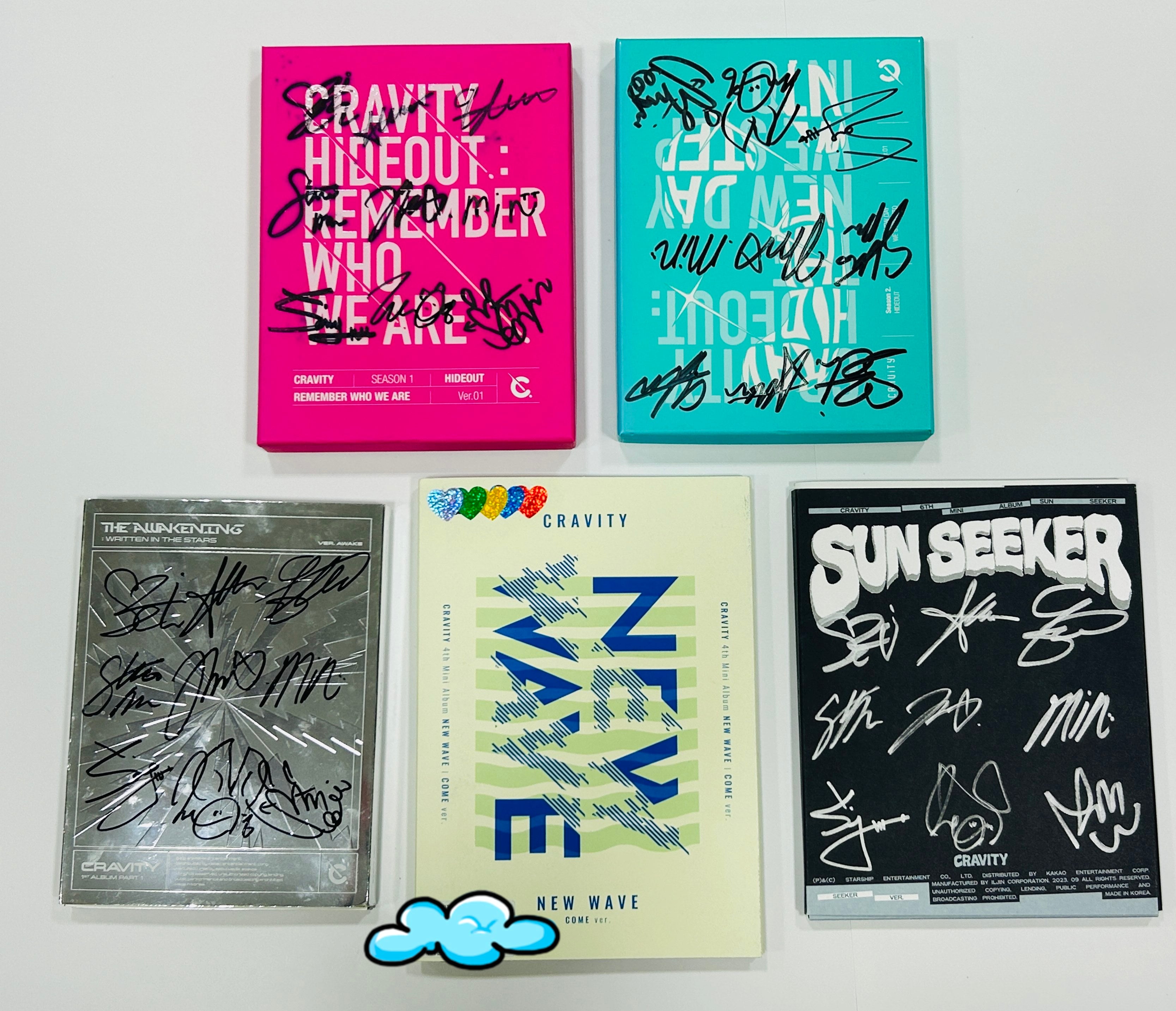 Cravity seongmin store signed album