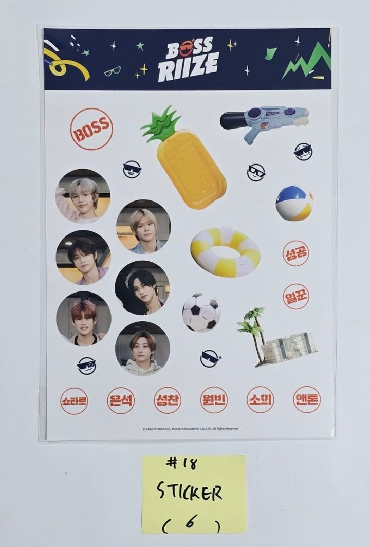 RIIZE - "2024 BOSS RIIZE" - Official Withmuu POP-UP MD [Acrylic Magnet, Leather Keyring, Acrylic Keyring, PVC 4 Cut Photo Holder, Handheld Fan, Ball Cap, Mini Image Picket Keyring, Postcrd Book, Sticker , Memo Pad. Masking Tape] [24.8.16]