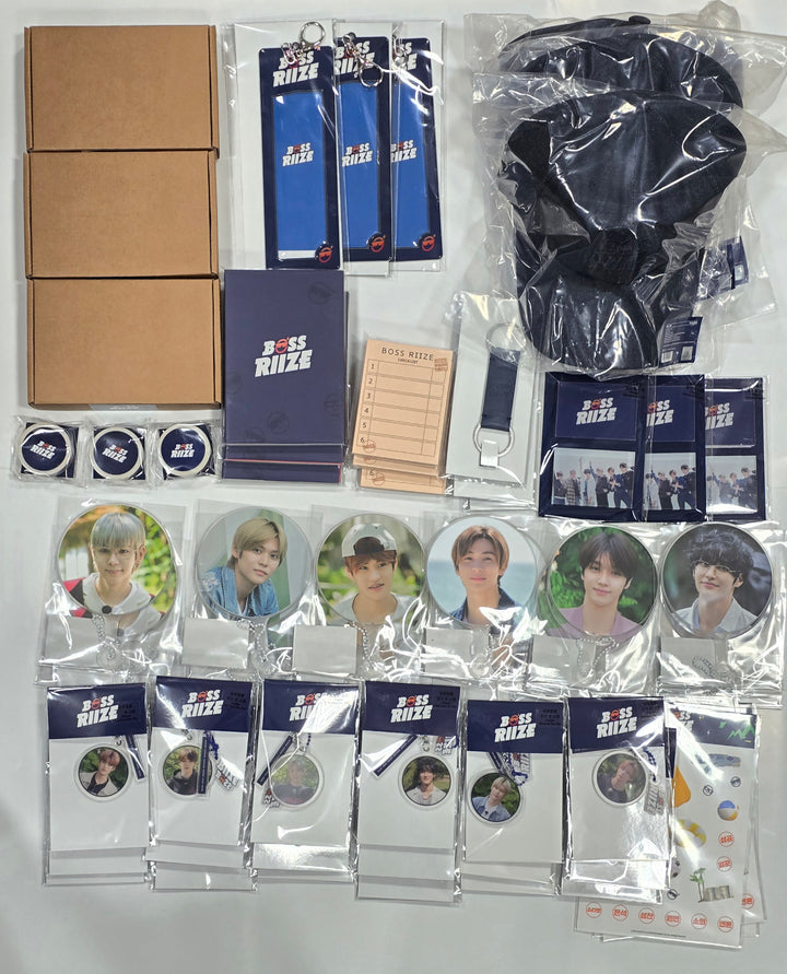 RIIZE - "2024 BOSS RIIZE" - Official Withmuu POP-UP MD [Acrylic Magnet, Leather Keyring, Acrylic Keyring, PVC 4 Cut Photo Holder, Handheld Fan, Ball Cap, Mini Image Picket Keyring, Postcrd Book, Sticker , Memo Pad. Masking Tape] [24.8.16]